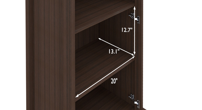 Netherland Bookshelf (50-Book Capacity)(Dark Walnut)